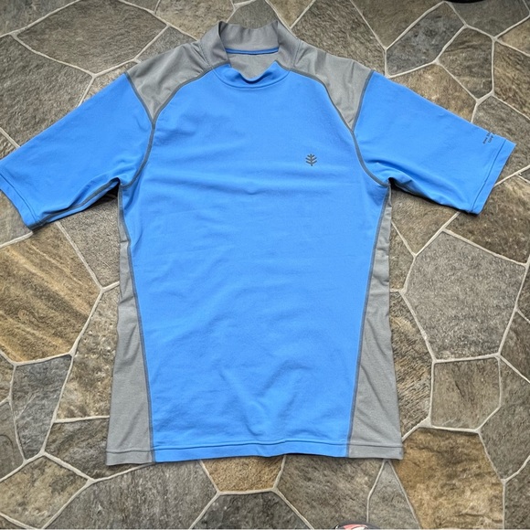 Coolibar Men’s Short Sleeve UPF 50+ Rash Guard - Picture 5 of 15